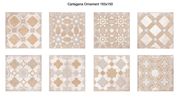 Настенная плитка Cartagena Ornament 15x15 от Eletto Ceramica (Россия)