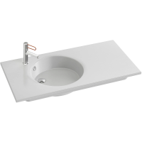 Раковина мебельная Jacob Delafon Odeon Rive Gauche 105 EXAU112-Z-00 белая