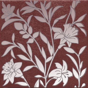 Декор Барберино 4 бордо глянцевый (HGD/C568/5293) 20x20x0.69 от Kerama Marazzi (Россия)