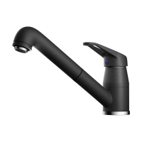 Смеситель для кухни с выдвижной лейкой Omoikiri Tateyama-S-BL 4994136 черный