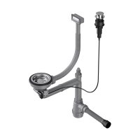 Арматура с клапаном-автоматом для одночашевых моек Omoikiri WK-1-A-IN 4956468 нержавеющая сталь