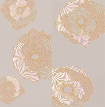 Панно Mono Golden flowers (06-01-1-36-03-13-2434-0) (компл. из 2 шт) 60x60 от Creto (Россия)