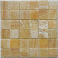 pixmosaic PIX 307 Honey onyx, чип 48x48 мм, сетка 305х305x8 мм, Полированная