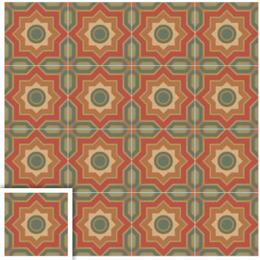 Керамогранит Scs Mandala Gold 19.8x19.8 от Simpolo (Индия)