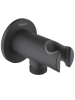 Шланговое подключение с держателем для душа Aquatek AQ2460MB черный