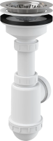 Сифон для мойки с нержавеющей решеткой AlcaPlast A446-DN50/40