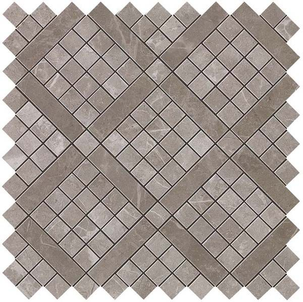 Мозаика Marvel Grey Fleury Diagonal Mosaic (9MVD) 30.5x30.5 от Atlas Concorde (Италия)
