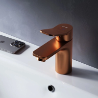 Смеситель для раковины AM.PM X-Joy F85A02144 розовое золото