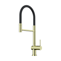 Смеситель для кухни с выдвижной лейкой Omoikiri Kanto-2 Plus-SB LG-BL 4994461 светлое золото