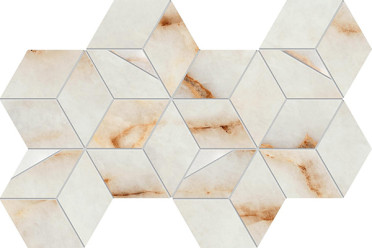 Мозаика Marvel Diva Ice Crystal Mosaico Hex Lapp. (AYLP) 23.3x40.3 от Atlas Concorde (Италия)