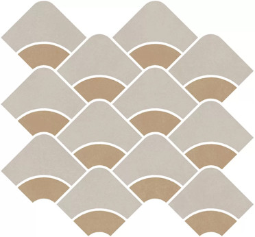 Мозаика Таделакт наборный бежевый светлый/жёлтый мат.обр.(KMD2HID009BR) 30x28 от Kerama Marazzi (Россия)