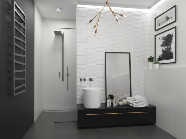 Плитка настенная Tel Awiv Bianco Struktura A 29.8x89.8 от Paradyz (Польша)