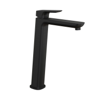 Смеситель для раковины Paini Nove без донного клапана, высокий, черный