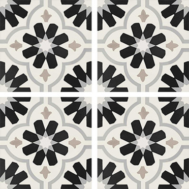 Керамогранит DECO ANTHOLOGY ETNIC B B&W 20x20 от Elios/Exelle (Италия)