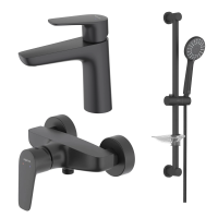 Комплект смесителей для ванны Aquatek Бетта AQ1131MB черный
