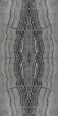 Панно SKOR.B.MATCH BLACK.RL S/4 (из 4 шт. 60x120 (79412)) 120x240 от Cerdomus (Италия)