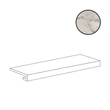 Фронтальная ступень Karnis Gradino C.Retta Silver Levigato (97500) 33x120 от Cerdomus (Италия)