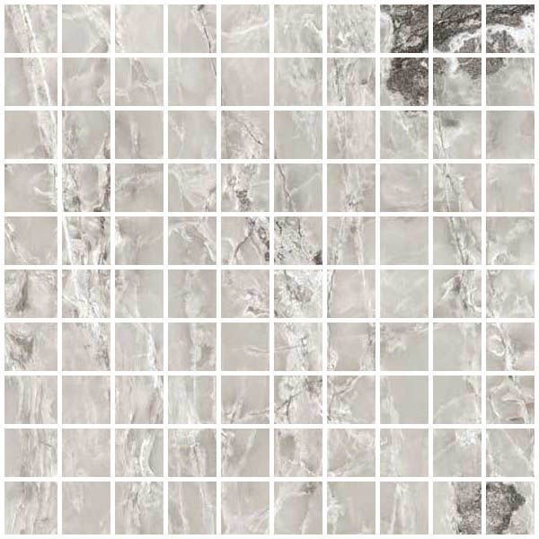 Мозаика ONYX&MORE SILVER BLEND SATIN MOSAICO 3X3 (767666) 30x30 от Casa Dolce Casa (Италия)