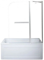 Шторка для ванны Aquanet 75 см. профиль хром, стекло прозрачное