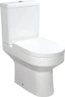 Унитаз-компакт напольный с бачком и сиденьем микролифт Aquanet Logic Logic-C+Logic-C-1 безободковый