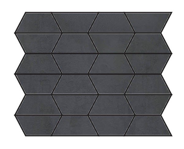 Мозаика CROSSROAD CHALK MOS. GEM COAL 30x34 от ABK Ceramiche (Италия)