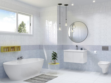 Декор Pudra узор бежевый (PD2G011DT) 20x44 от Cersanit (Россия)