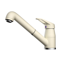 Смеситель для кухни с выдвижной лейкой Omoikiri Tateyama-S-BE 4994141 ваниль