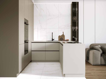 Керамогранит Calacatta Regal Gold Белый Матовый 80x80 от Ceradim (Индия)