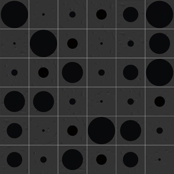 Декор Filippo Soul Tondo Basalto 20x20 от Vives Ceramica (Испания)