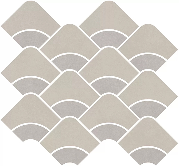 Мозаика Таделакт наборный бежевый светлый/серый матовый обрезной(KMD2HID007BR) 30x28 от Kerama Marazzi (Россия)