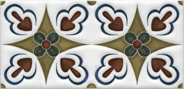 Декор Клемансо STG/B620/16000 орнамент 7.4x15 от Kerama Marazzi (Россия)