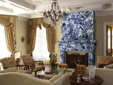 Керамогранит Agate Blue Polished (6 мм) (MN441CP261206) 120x260 от Moreroom (Китай)