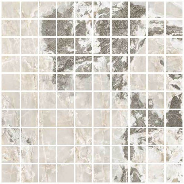 Мозаика ONYX&MORE WHITE BLEND GLO MOSAICO 3X3 (767759) 30x30 от Casa Dolce Casa (Италия)