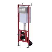 Инсталляция для унитаза D&K DI8140116 красная