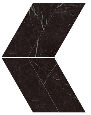 Мозаика керамогранит Marvel Stone Nero Marquina Chevron Lappato (AS1W) 22.5x22.9 от Atlas Concorde (Италия)