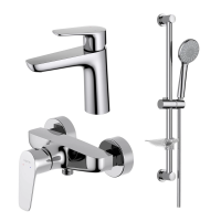 Комплект смесителей для ванны Aquatek Бетта AQ1131CR хром