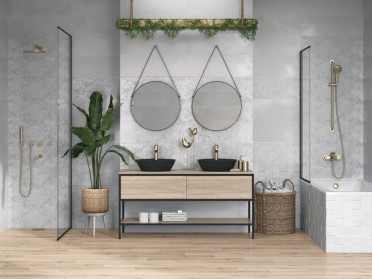 Настенная плитка Bosco Verticale серый (BVU091D) 25x75 от Mei (Германия)