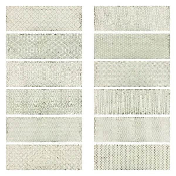 Настенная плитка Arles Cream Decor Mix (12 дизайнов) глянцевая 10x30 от Fabresa (Испания)