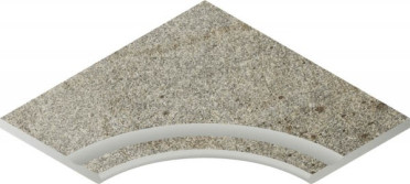 Фронтальная ступень NORDICA X2 SILVER BOR. SVAS.ANG.ROUND 30 (620090001058) 60x60 от Italon (Россия)