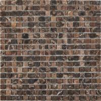 pixmosaic PIX 219 Dark Emperador, чип 15x15 мм, сетка 305х305x4 мм, Матовая