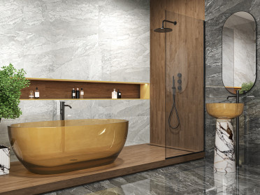 Керамогранит Mineral Gray полированный (60120INL15P) 60x120 от LCM (Индия)