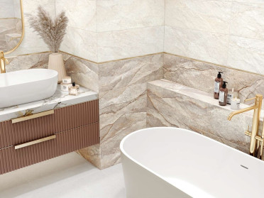 Настенная плитка Nebraska Crema (WT15NBR01R) 24.6x74x9.8 от Delacora (Россия)