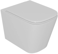 Унитаз подвесной с сиденьем микролифт D&K Quadro DT1516016 безободковый