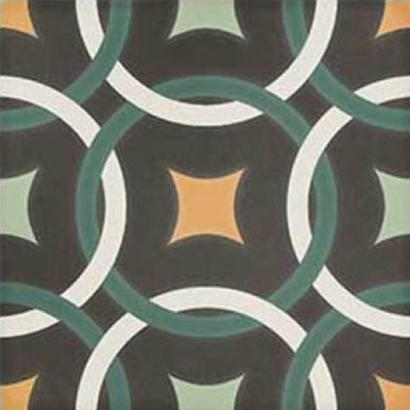 Керамогранит SYNC CHAIN GREEN (125637) 15x15 от DNA Tiles (Испания)