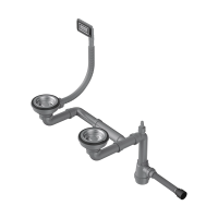 Арматура для полуторачашевых моек Omoikiri WK-1.5-UN-IN 4956778 нержавеющая сталь