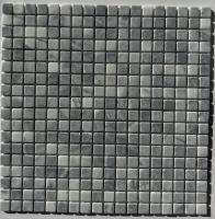 pixmosaic PIX 333 Ice Grey, чип 15х15 мм, сетка 305х305х4 мм, Матовая