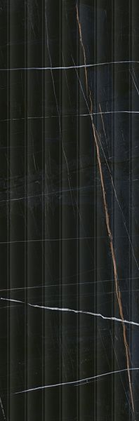 Настенная плитка Греппи 14035R черный структура обрезной 40x120 от Kerama Marazzi (Россия)