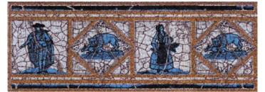 Вставка-подступенник NATURAL CADAQUES AZUL 12x33 от Gresan (Испания)