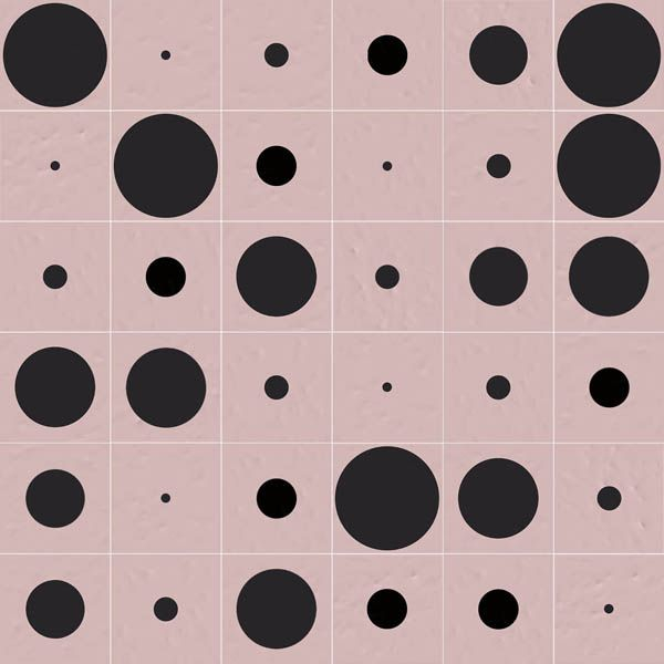 Декор Filippo Soul Tondo Rosa 20x20 от Vives Ceramica (Испания)