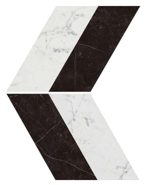 Мозаика керамогранит Marvel Stone Chevron Cold Lappato (AS2F) 22.5x22.9 от Atlas Concorde (Италия)